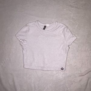 H&M Terrycloth cropped baby tee